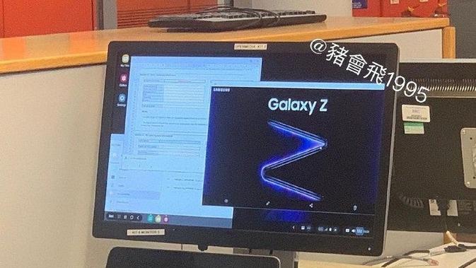 Bocoran poster gambar Galaxy Z. (Doc: Weibo)
