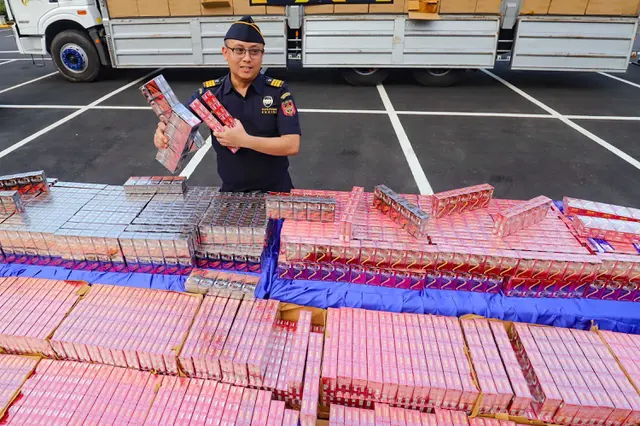 Bea Cukai Sita 8,9 Juta Batang Rokok Ilegal