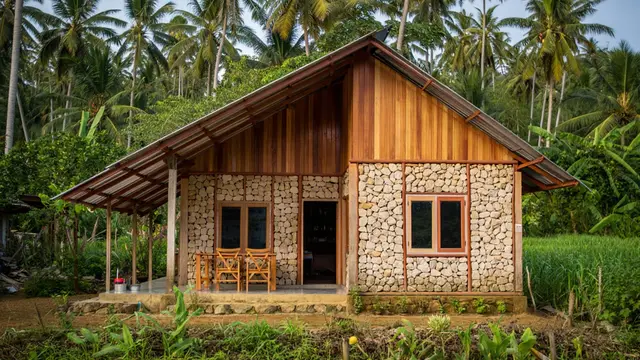 Rumah Pedesaan Atap Miring Satu Arah (Foto: Reve.com)