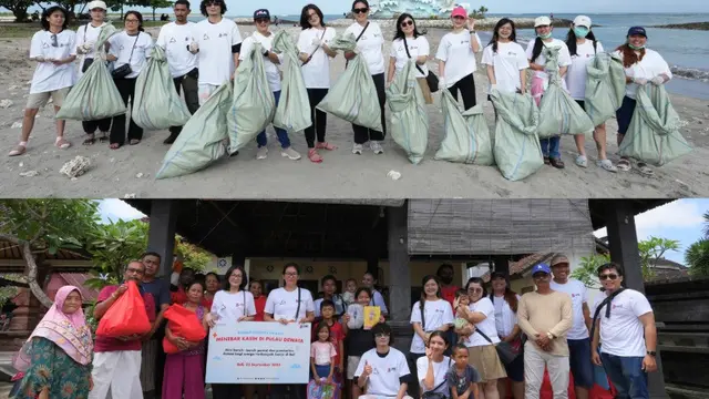 Rangkaian aksi memadukan kepedulian lingkungan, dukungan pendidikan, dan pemberdayaan masyarakat dilakukan di Pulau Dewata, Bali.