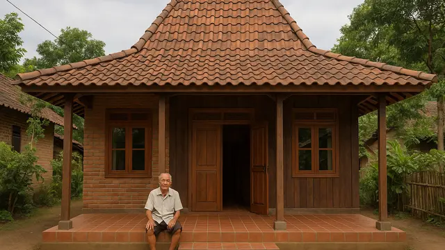 Rumah Sederhana 6x9 untuk Lansia di Kampung (Foto: ChatGPT)