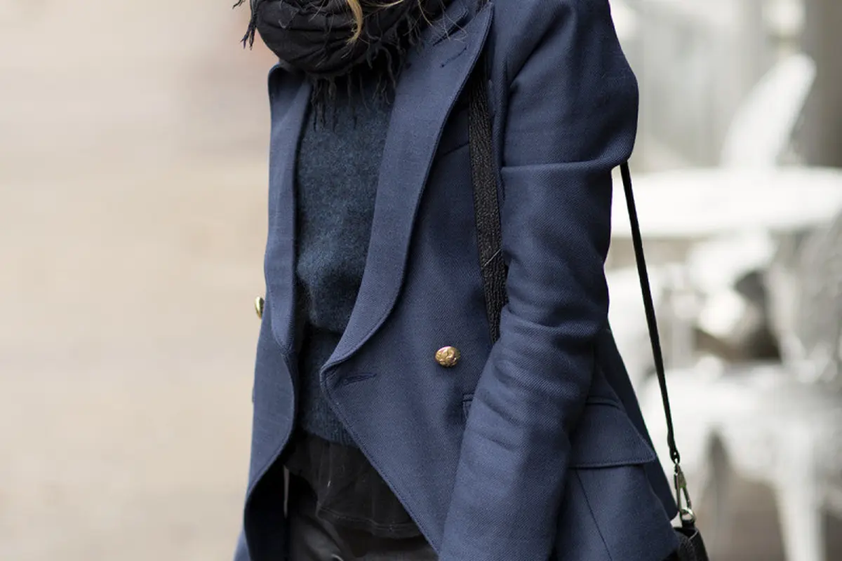 Navy black outfit