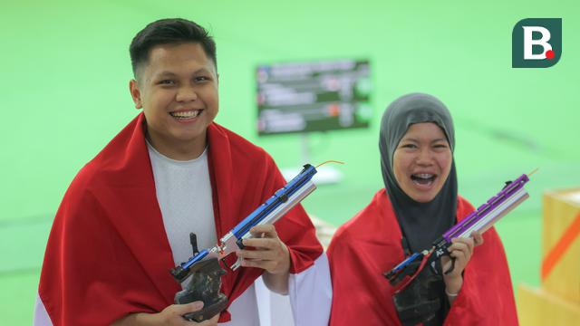 Foto: Kompak, Iqbal/Arista Persembahkan Medali Emas Menembak di SEA Games 2025