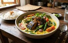 Resep Ikan Asap Kuah Santan dengan Cabai Hijau dan Tomat, Gurih Pedasnya Bikin Nambah Nasi