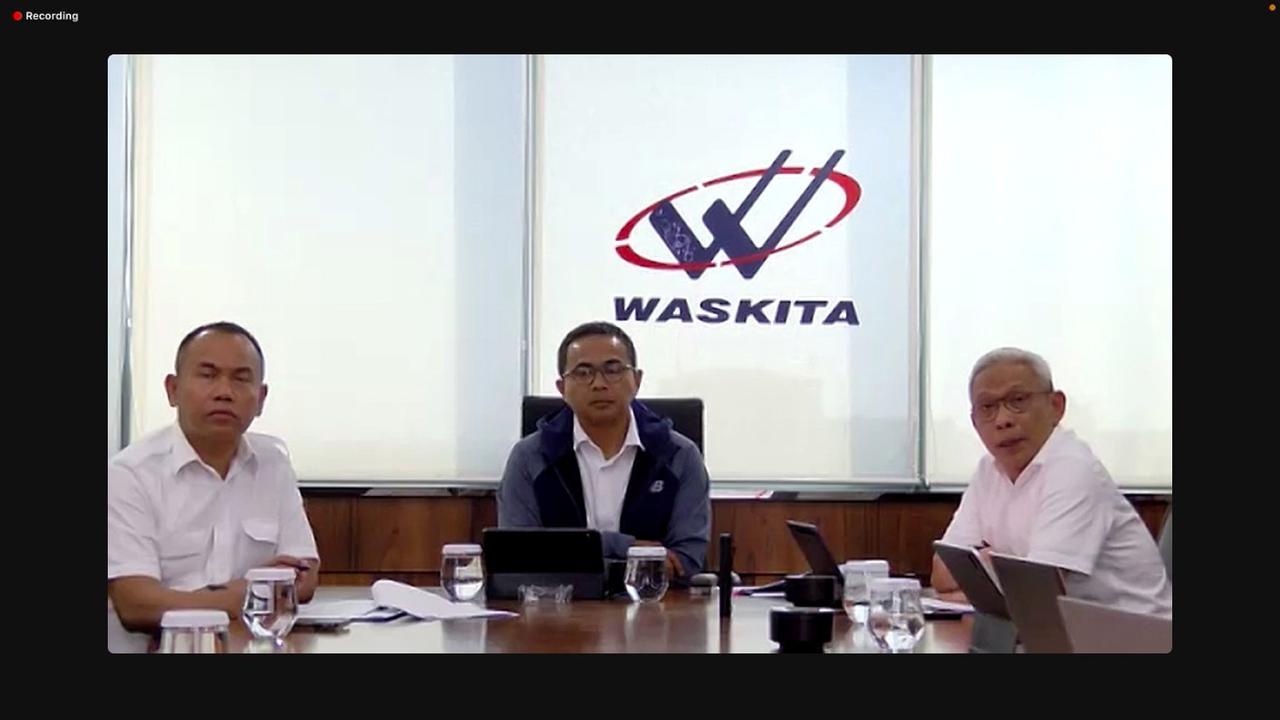 Paparan publik PT Waskita Karya Tbk (WSKT), Kamis (21/12/2023). (Foto: tangkapan layar/Pipit I.R)