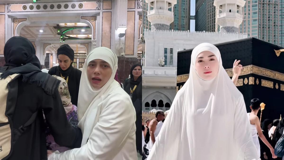 7 Momen Celine Evangelista Bantu Ibu-Ibu Terjatuh Saat Umroh, Panen Pujian