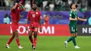 Kemenangan dramatis ini menegaskan posisi Arab Saudi sebagai salah satu tim kuat di Piala Asia 2023. (AP Photo/Aijaz Rahi)