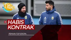 Berita video spotlight kali ini akan membahas pesepakbola top dunia yang kontraknya habis tahun depan, diantaranya ada Lionel Messi dan Sergio Aguero