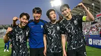 Kapten Timnas Korea Selatan U-23 di Piala Asia U-23 2024, Byun Jun-soo (paling kanan). (Dok. KFA)