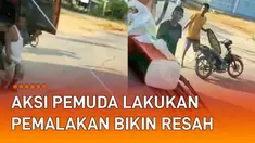 Aksi sekelompok pemuda lakukan aksi pemalakan di jalan terhadap sopir truk mengundang perhatian