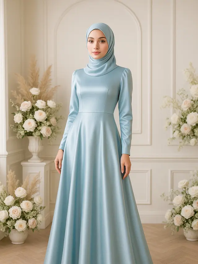 Inspirasi Dress Muslimah Kekinian yang Cocok Buat Pesta