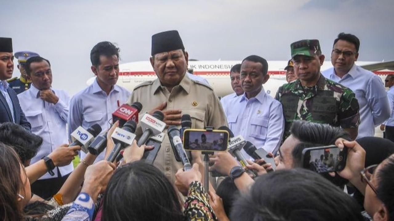 VIDEO: Reaksi Prabowo Pulang dari Luar Negeri Lugas Jawab Kasus Keracunan MBG