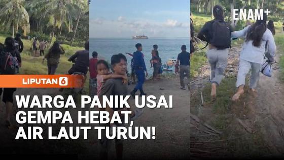 Warga Ternate Panik Usai Gempa Hebat, Air Laut Turun!