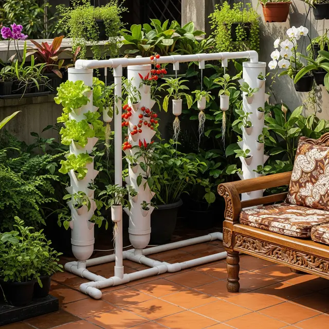 Konsep Mini Edible Patio Garden
