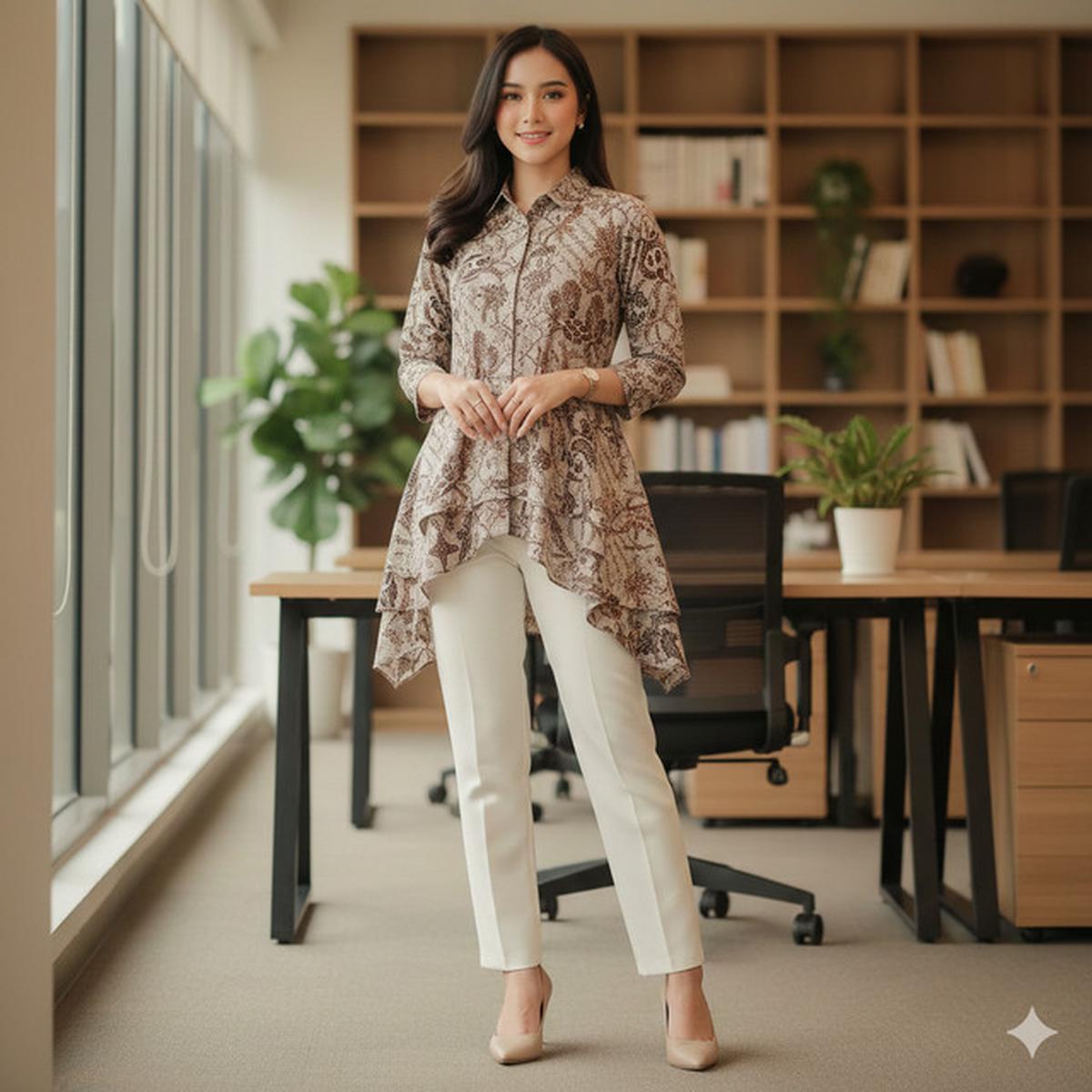 7 Model Atasan Batik Berkerah untuk Wanita Karier, Beri Kesan Elegan di 2026