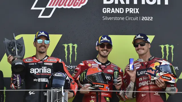 Foto: Francesco Bagnaia Rajai MotoGP Inggris 2022 dan Raih Gelar Back to Back di MotoGP Musim Ini