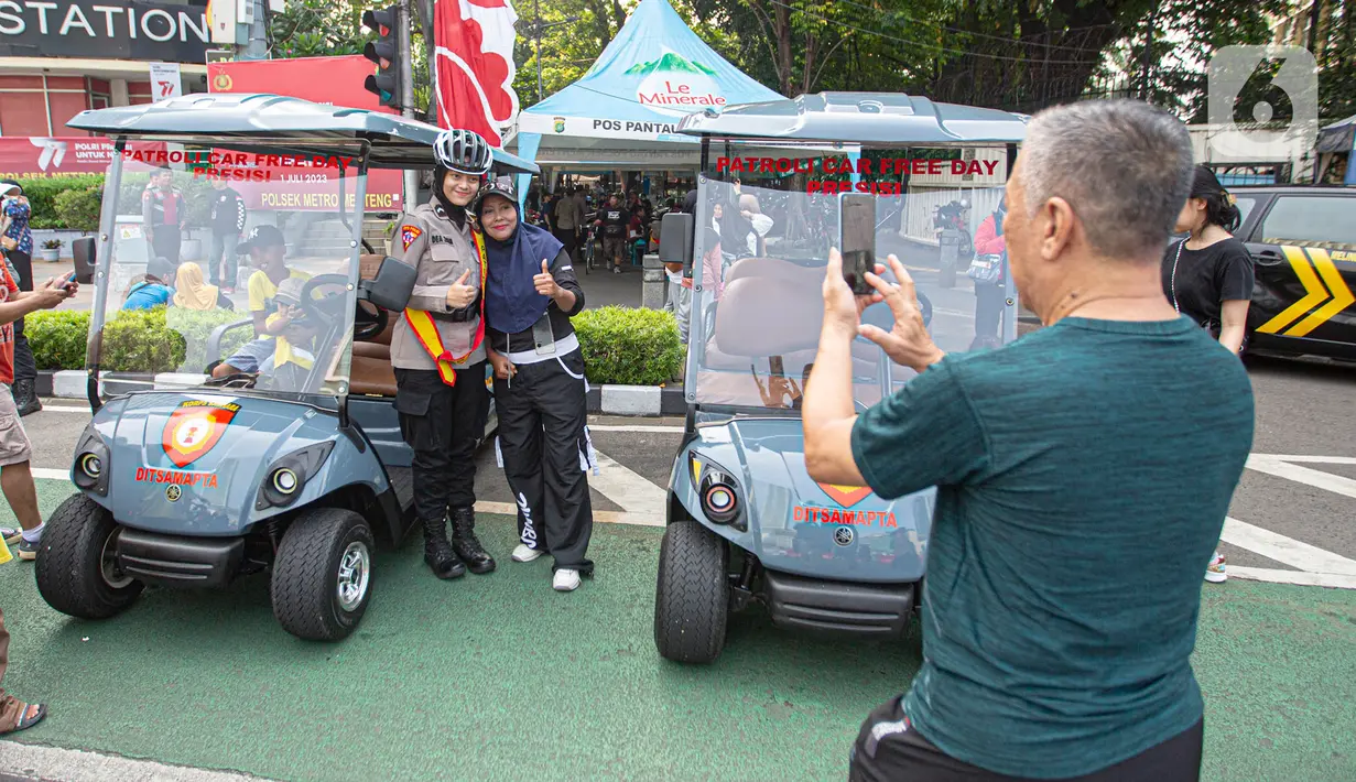 Mereka tersebar di empat titik di kawasan Sudirman-Thamrin. (Liputan6.com/Faizal Fanani)