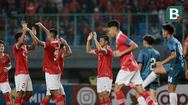 Foto: Hattrick Hokky Caraka Bawa Timnas Indonesia U-19 Gulung Brunei Darussalam di Piala AFF U-19 2022