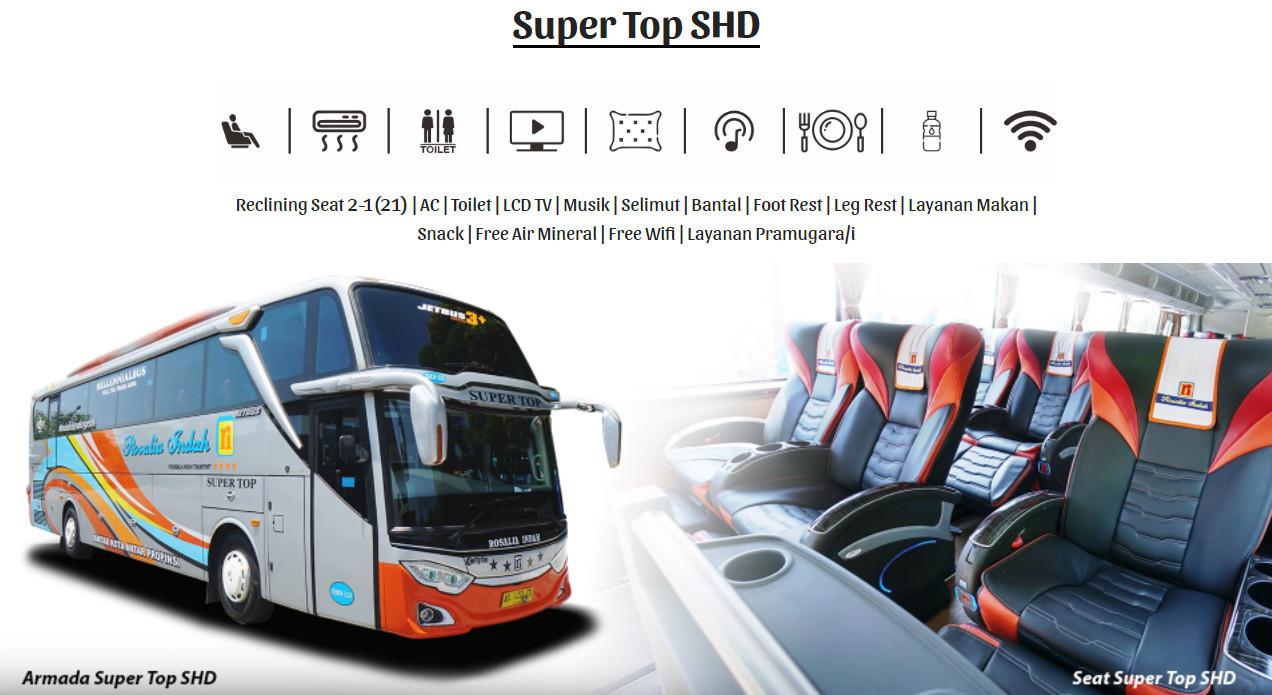Bus Super Top SHD dari Rosalia Indah (rosalia-indah.co.id)