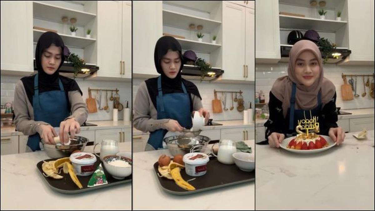 5 Potret Henny Rahman Pilih Bikin Kue Ultah Sendiri untuk Putranya, Penuh Doa Menyentuh Hati