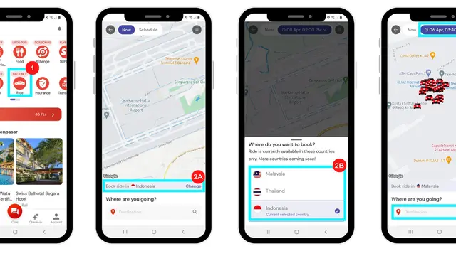 Pemesanan Taksi Online Terjadwal airasia ride