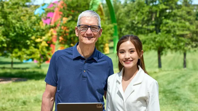 <p>Aplikasi Mahasiswi RI Tuai Pujian CEO Apple Tim Cook, Plant Heroes Karya Sherly Phangestu Curi Perhatian Dunia. (Doc: Apple)</p>