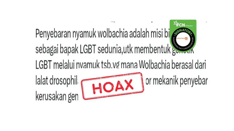 Cek Fakta nyamuk penyebab LGBT