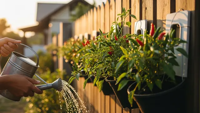 Cara Membuat Kebun Gantung Cabai Rawit di Pagar Rumah/Gemini AI