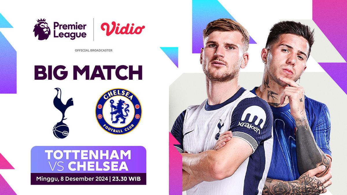 Link Siaran Langsung Big Match Liga Inggris: Tottenham vs Chelsea di Vidio Akhir Pekan Ini