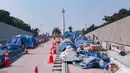 Proyek pembangunan MRT Jakarta Fase 2A di Stasiun MRT Monas, Jakarta, Rabu (22/07/2026). (KLY/ Budy Santoso)