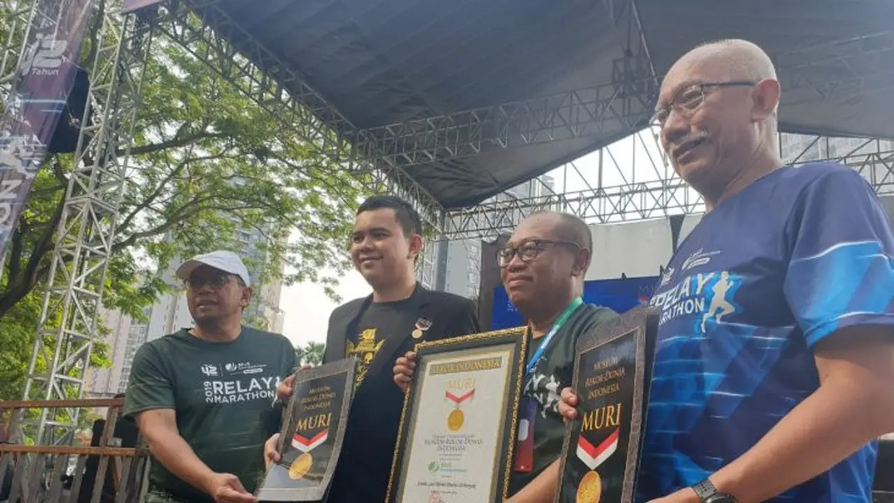 BP Jamsostek Relay Marathon 2019 yang digelar di kawasan Kuningan, Jakarta. Lomba lari ini diselenggarakan dalam rangka menyemarakkan HUT Ke-42 BPJAMSOSTEK atau yang dahulu dikenal dengan BPJS Ketenagakerjaan.