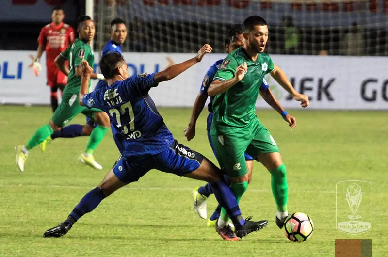 PSMS saat mengalahkan Persib 2-0 di laga kedua Grup A Piala Presiden. (Liga Indonesia ID)
