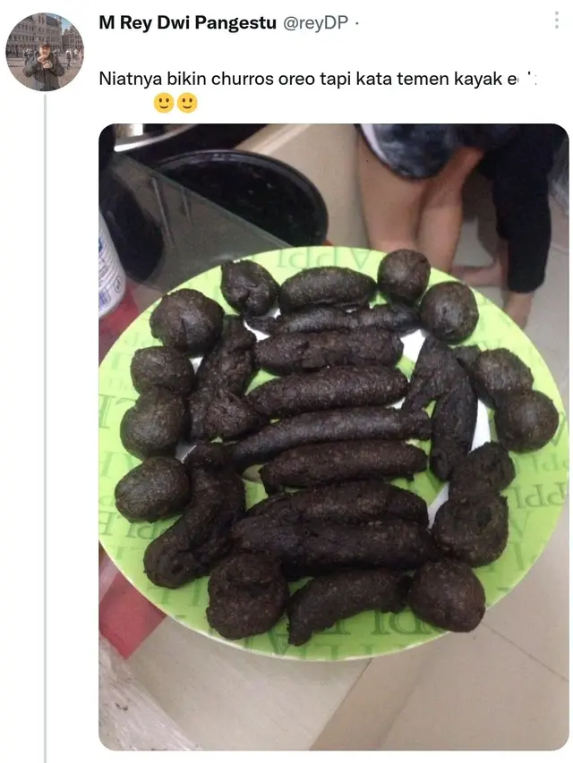 6 Potret Churros Gosong Ini Auto Gagal Dijadikan Sajian Lebaran