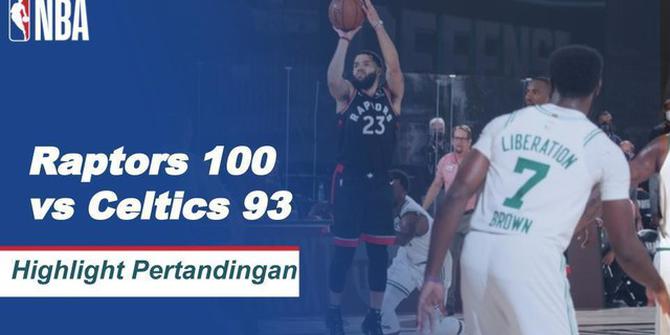 VIDEO: Highlights NBA, Toronto Raptors Vs Boston Celtics 100-93