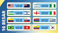 Live Streaming Piala Dunia U-20 Argentina 2023 Babak 16 Besar di Vidio, 31 Mei - 2 Juni 2023. (Sumber : dok. vidio.com)
