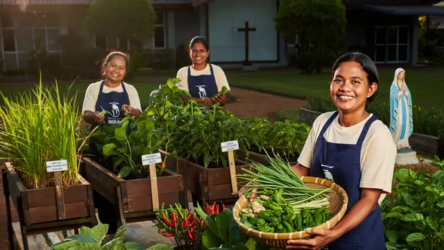 Ide Kebun Sayur untuk Paguyuban Ibu-ibu Paroki (AI)