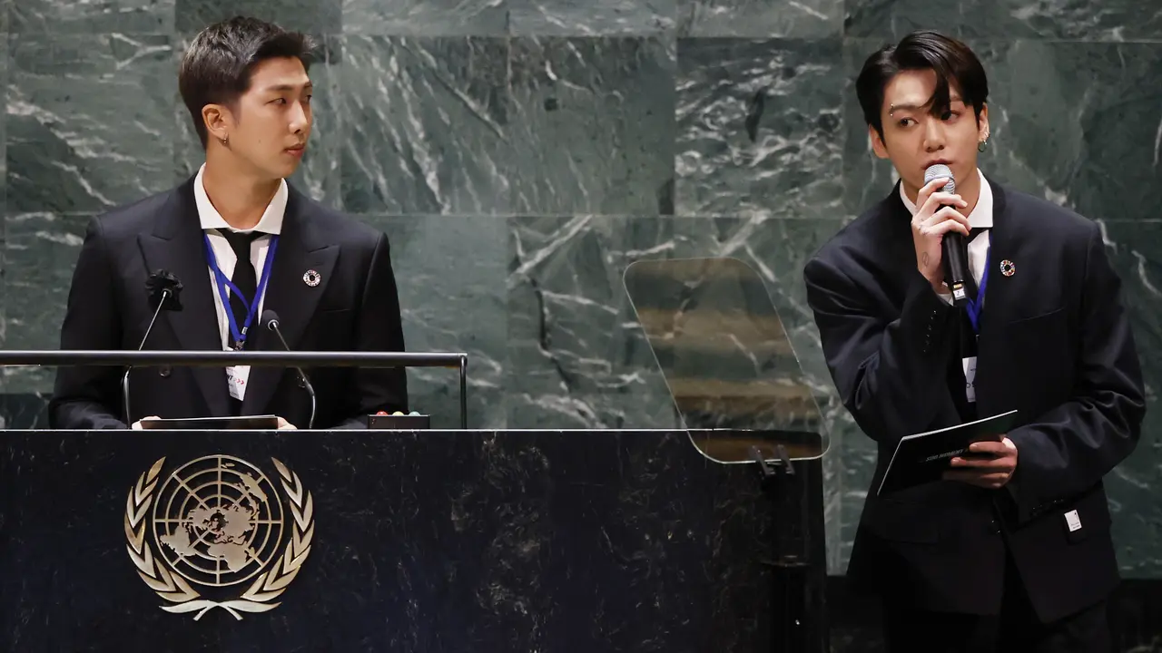 RM dan Jungkook BTS di Sidang Umum PBB 2021