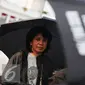   Istri aktivis Munir, Suciwati, bersama Jaringan Solidaritas Korban untuk Keadilan menggelar aksi Kamisan di depan Istana Merdeka, Jakarta, Kamis (8/9). (Liputan6.com/Immanuel Antonius)