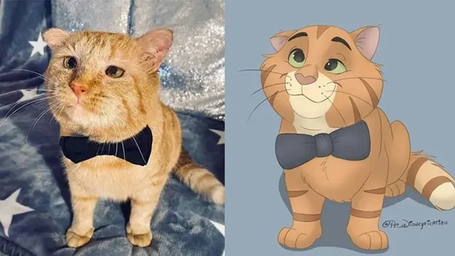 Potret 6 Hewan Peliharaan Ini Mirip Karakter Disney, Bikin Gemas