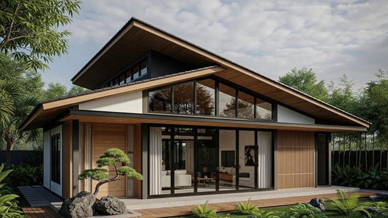 6 Desain Rumah Minimalis di Desa Atap Miring yang Estetik, Modern dan Fungsional