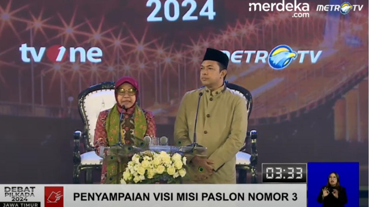 VIDEO: Risma Obral Janji di Debat Pamungkas Janji Tak Buat Petani Jatim Menangis