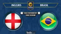 Persahabatan Internasional_Inggris Vs Brasil (Bola.com/Adreanus Titus)