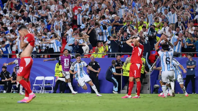 Argentina Susah Payah Jinakkan 10 Pemain Swiss, 2 Gol Extra Time Jadi Penentu ke Semifinal