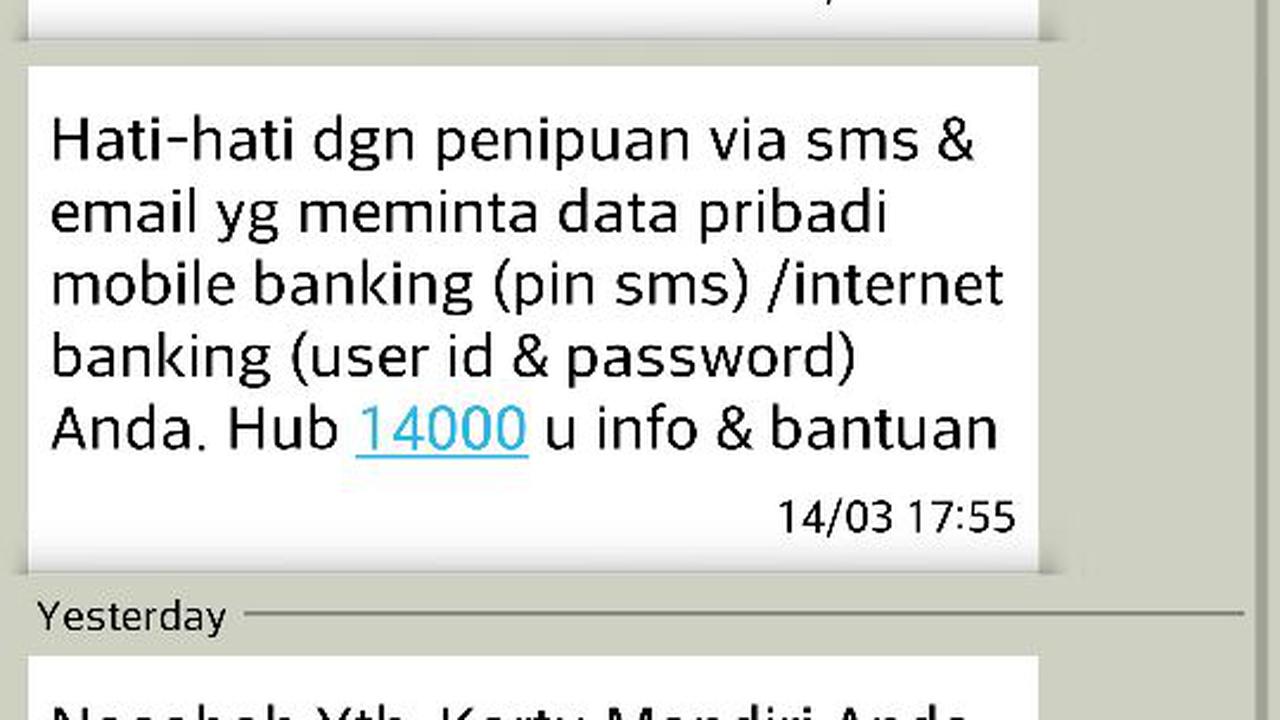 Pemblokiran rekening nasabah bank mandiri