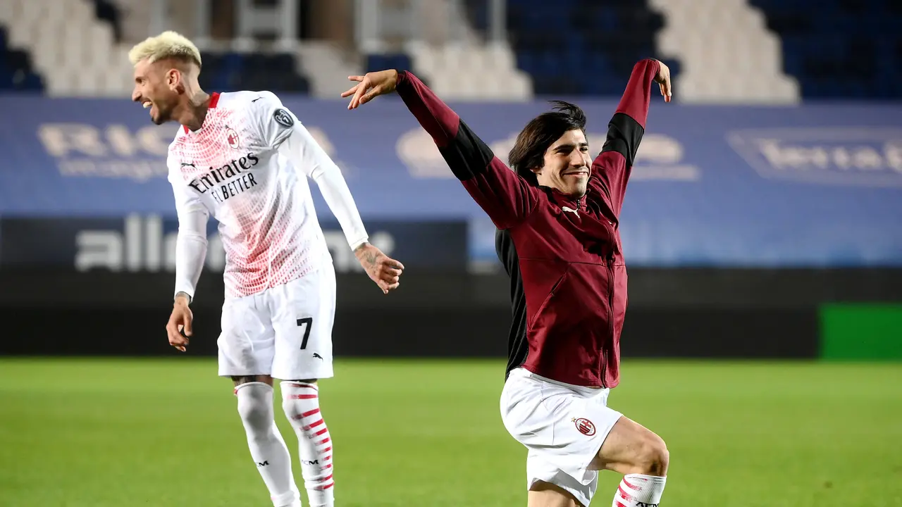 Kegembiraan Pemain AC Milan Rebut Tiket Liga Champions