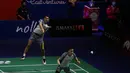 Sementara wakil ketiga yang lolos ke babak 16 Besar adalah ganda putra Fajar Alfian/Muhammad Rian Ardianto. Juara Indonesia Masters 2022 lalu ini berhasil mengalahkan wakil Malaysia, Goh Sze Fei/Nur Izzuddin dengan dua game langsung 21-19, 21-14. (Bola.com/Bagaskara Lazuardi)