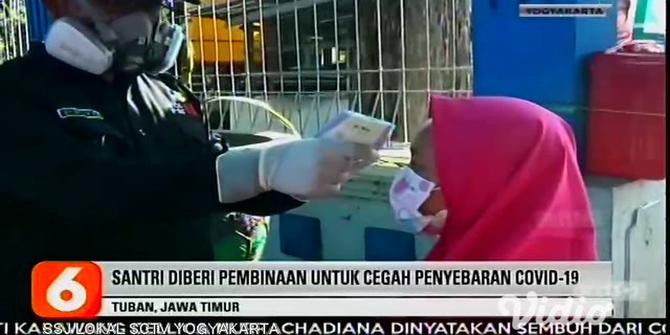 VIDEO: Tim Gugus Tugas COVID-19 Periksa Puluhan Santri yang Pulang ke Tuban