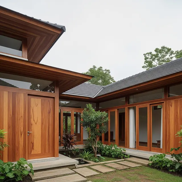 9 Desain Rumah Natural Modern dengan Ventilasi Besar dan Pencahayaan Alami, Hunian Sehat