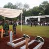 Suasana prosesi pemakaman Menpan RB Tjahjo Kumolo di Taman Makam Pahlawan Kalibata, Jakarta, Jumat (1/7/2022). Tjahjo Kumolo meninggal dunia di Rumah Sakit Abdi Waluyo Jakarta Pusat sekitar pukul 11.10 WIB. (Liputan6.com/Faizal Fanani)