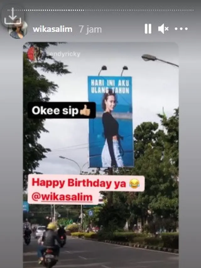 7 Momen Kejutan Ulang Tahun Wika Salim, Kue dan Hadiahnya Curi Perhatian